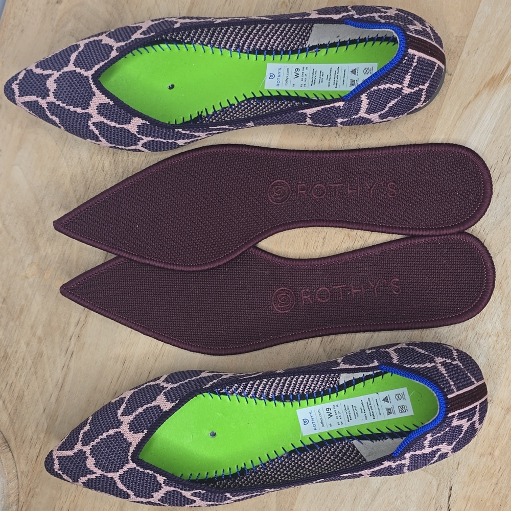 Rothy's The Point in Violet Giraffe, size 9 - Picture 8 of 10